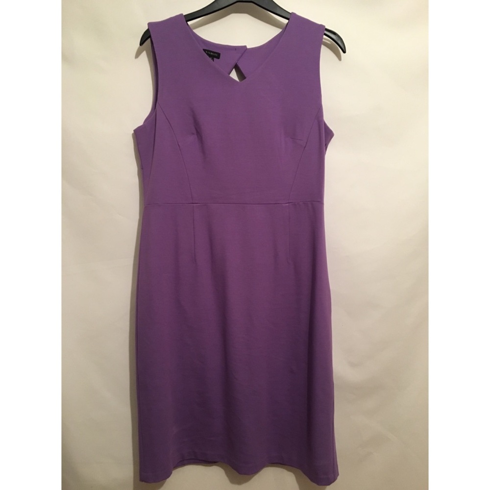Talbots purple sheath dress Sz 12 - H1